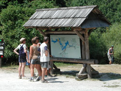Eingang zu den Plitvicer Seen in Kroatien
